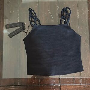 Brand new house of Harlow 1960 black chain strap midi tank top 🖤